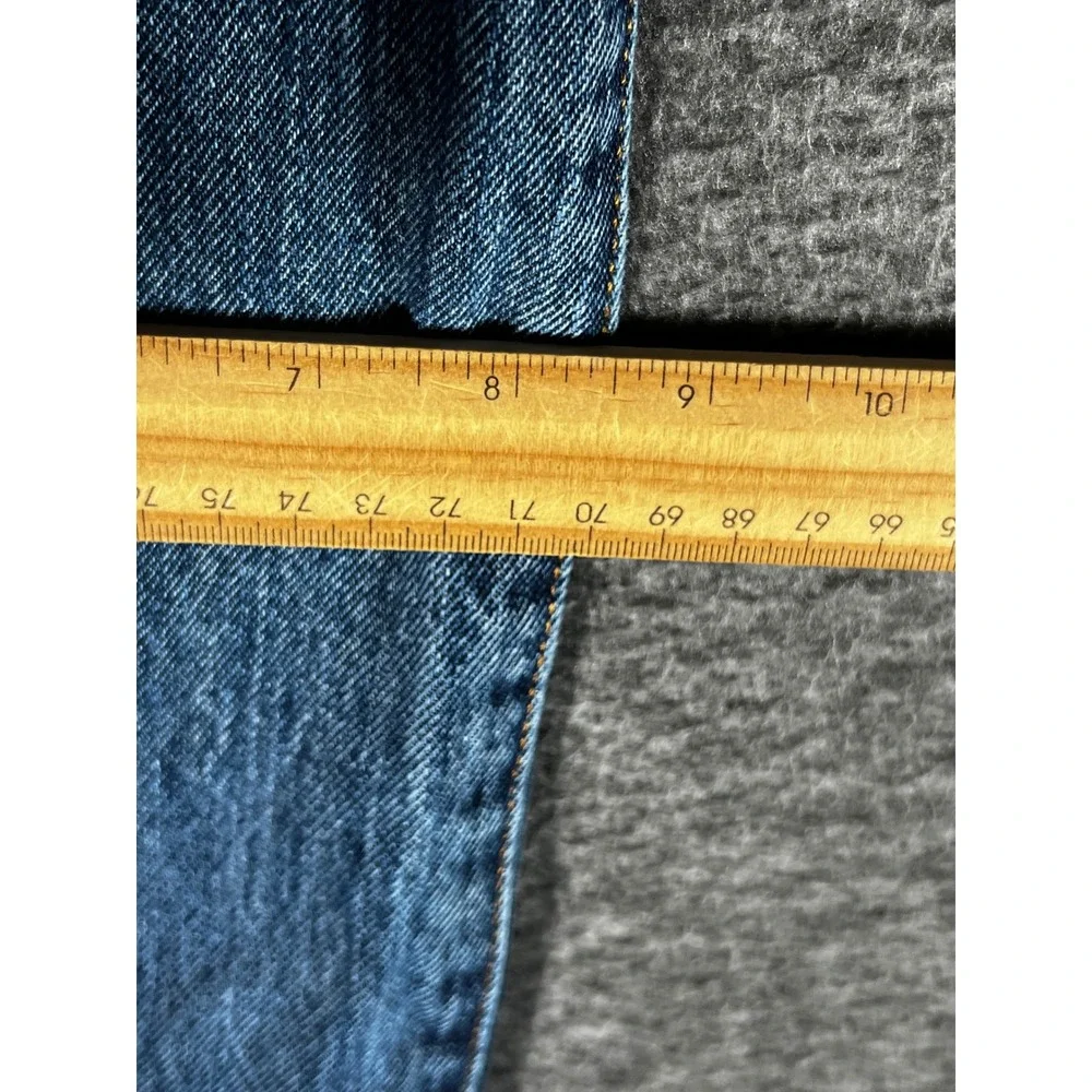 Levis 501 Original Fit Mens Blue Straight Leg Button Fly Denim Jeans 36x31